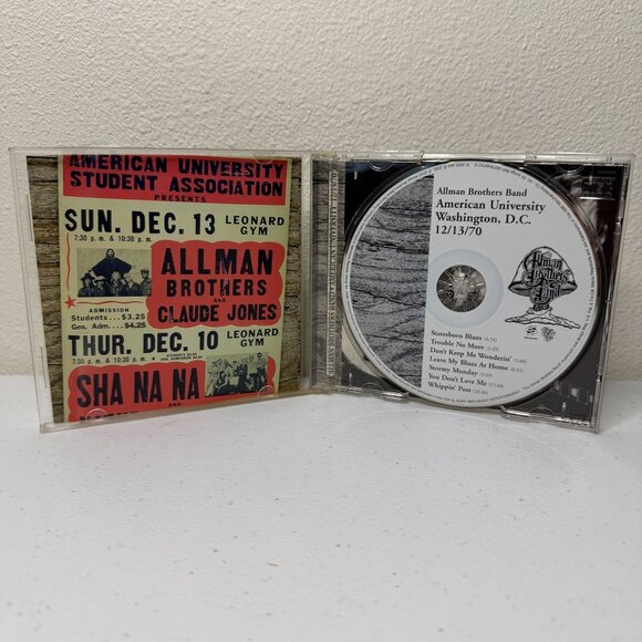 Allman Brothers Band American University (CD) Washington D.C. 12/13/1970 - Picture 3 of 3